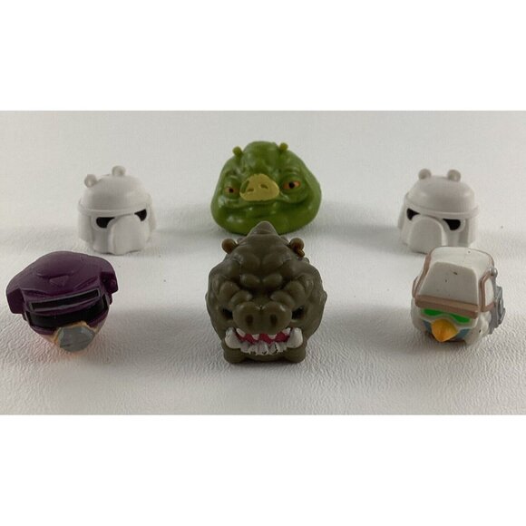 Angry Birds Star Wars Figures Topper Jabba Tatoonie Hoth Solo 6 Lot Jenga Rovio